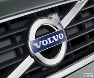 пазл Volvo логотип, шведский автомобиль марки